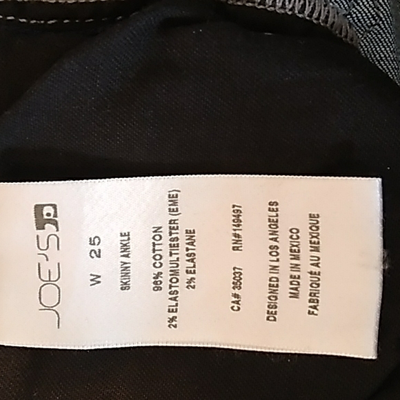 JOES JEANS WESTMINSTER SKINNY ANKLE NWOT SZ 25 - Picture 5 of 10
